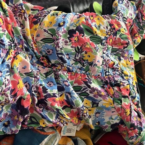Endless rose FLORAL OFF THE SHOULDER RUCHED MINI DRESS M - Image 10