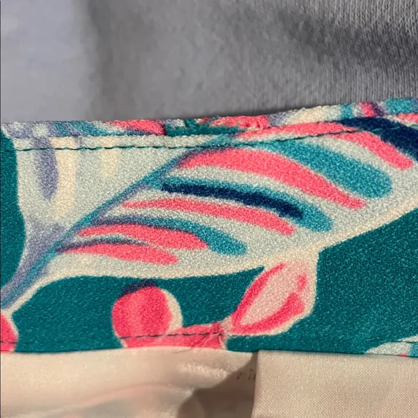 LILLY PULITZER Debbie Skirt in Maldives Green Turtle Wave Size 8 *FLAW/ALTERED - Image 6