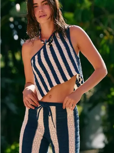 FREE PEOPLE Fauxchet Set - Navy Combo - Image 3