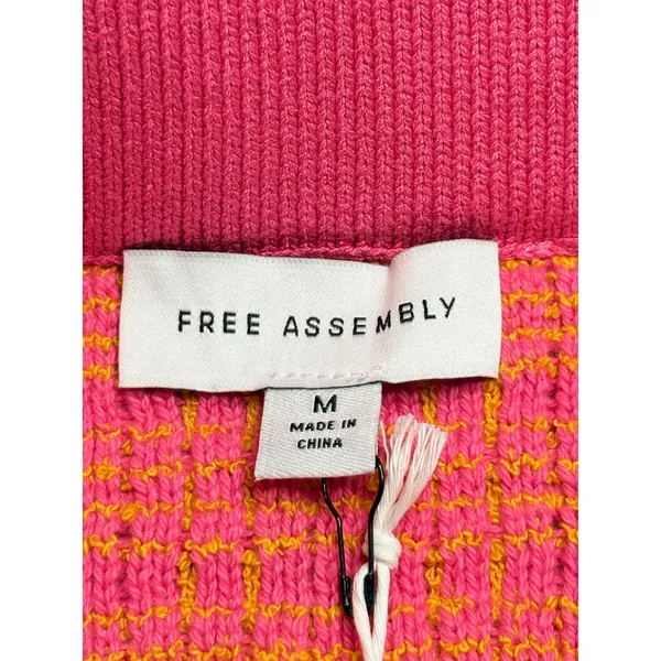 Free Assembly Pink Orange Textured Knit Mini Sweater Skirt Size Medium NWT‎ - Image 6