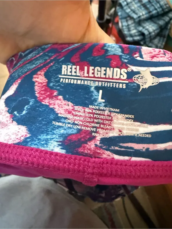 Reel Legends Tropical Fuchsia Athletic Skort - Image 3