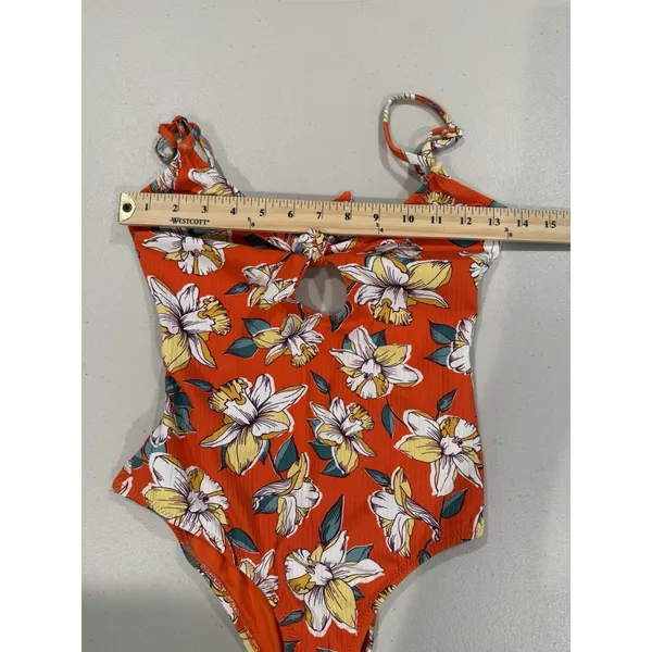 NEW Eberjey Swimsuit XS Hibiscus Kelly Travel Tropical Floral Vacation Retro - Image 5