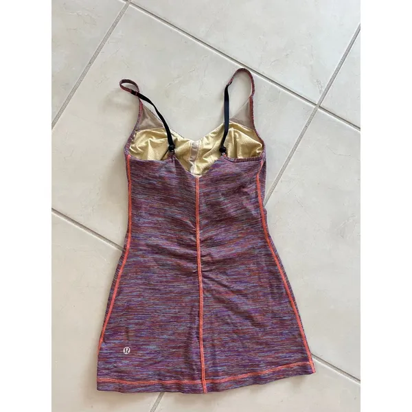 Lululemon athletic tank size 4 multicolor stripes,‎ rainbow purple - Image 2