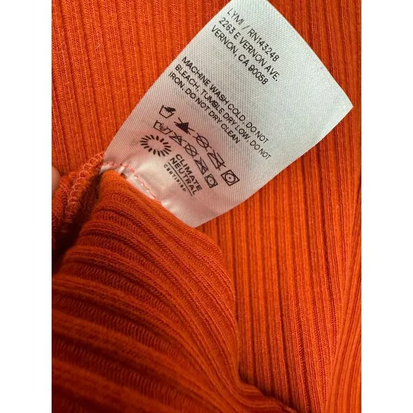 Reformation Burnt Orange Ribbed Midi Maxi Skirt Sz. XS - Image 5