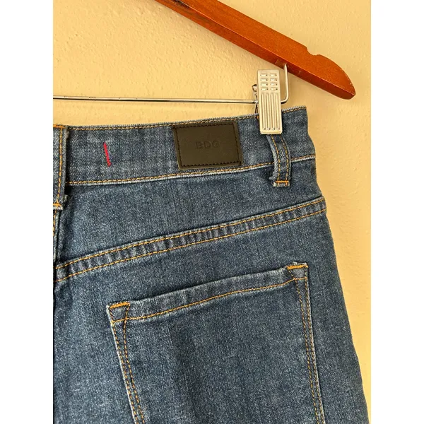 BDG High Rise Cheeky Boho Suede Pocket Festival Micro Shorts Size 28 - Image 9