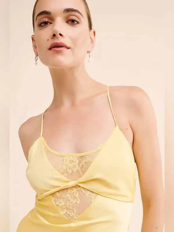Anthropologie If By Sea Satin Slip Maxi Dress - Image 6
