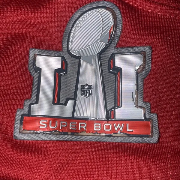 Atlanta Falcons Matt Ryan #2 Super Bowl LI NFL Football Nike Red Jersey Sz Large - Image 9