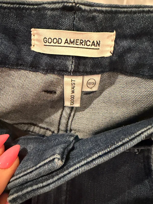 Good American Good Waist Skinny Jeans Size 12 - Image 3