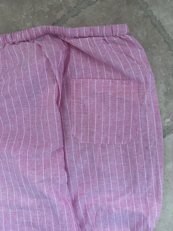 Grey Bandit pink striped pants - Image 4