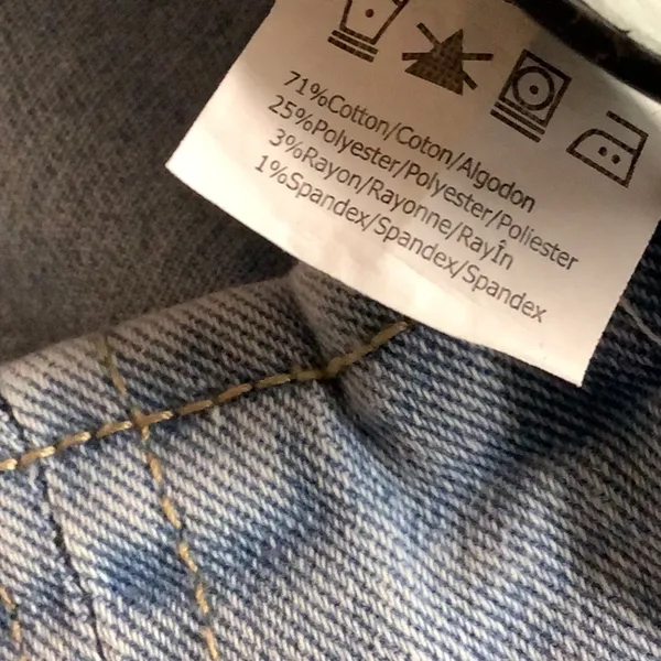 Refuge Size Medium Light Blue Denim Skirt, Preloved - Image 7