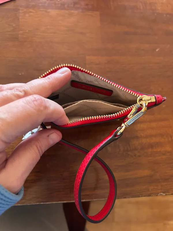 Michael Kors Red Wristlet/cardholder - Image 4