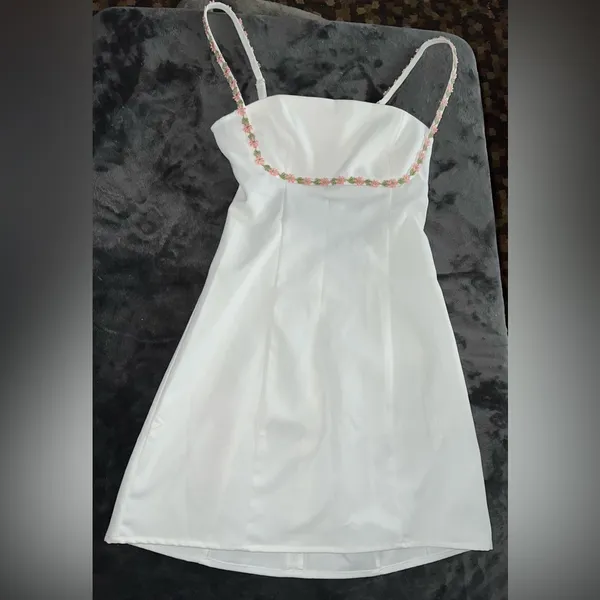 Princess Polly Lorene Mini Dress in White Size 2 New with tag - Image 7