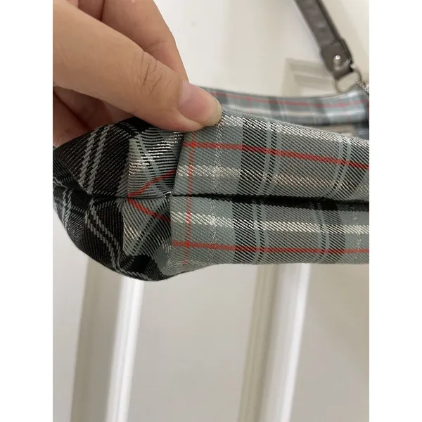 Rare Coach Poppy Tartan silver Plaid shoulder Bag limited edition - Image 7
