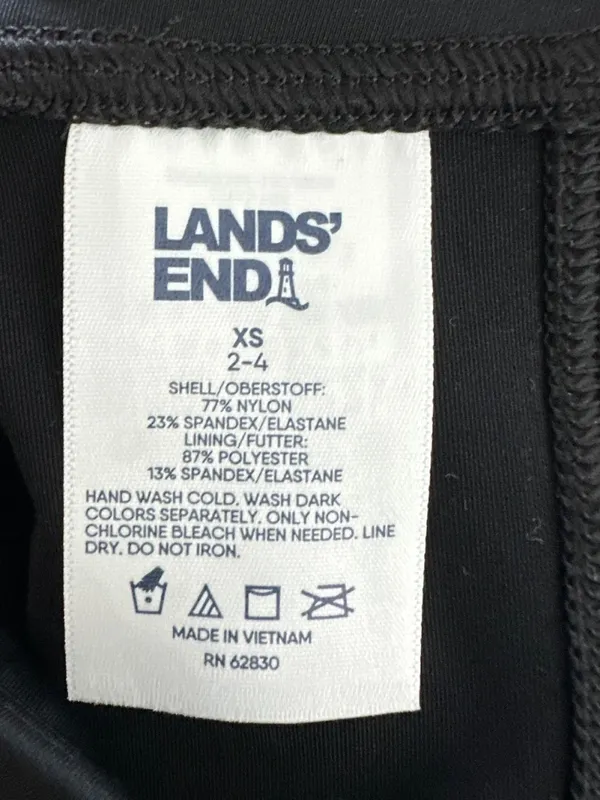 Lands’ End Women’s Size XS 2-4 Black Leggings Ankle Cut Great Condition - Image 3