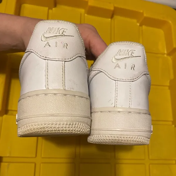 Nike Air Force 1 Low White Leather Sneakers Classic 90s 2000s Streetwear 7.5 Y2K - Image 9