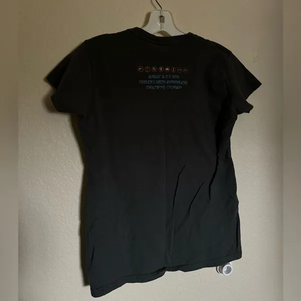 Tultex Foo Fighters World Tour‎ 2015 Concert Band Tee Shirt Womens Large Grey Colorado - Image 4