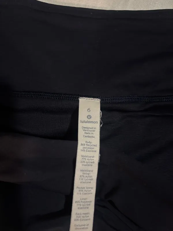 Navy Lululemon Speed Up Shorts 4" - Image 5