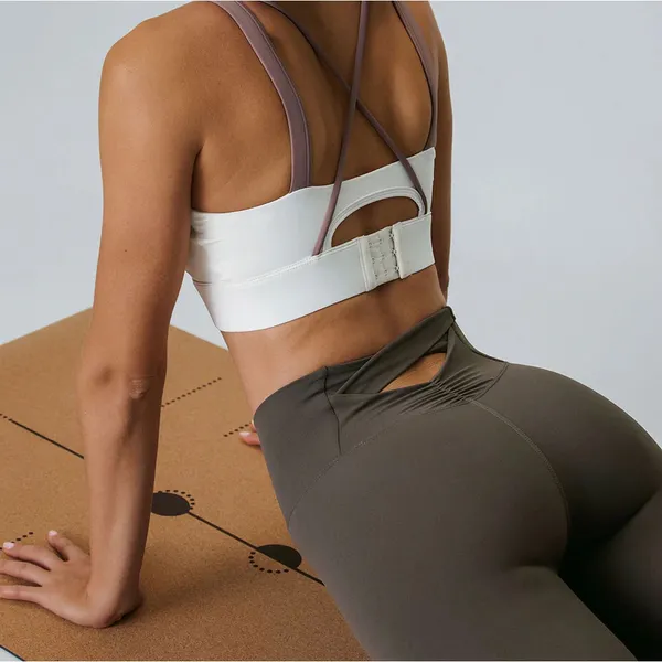 Berlook Activewear Dark Coffee Cut Out Leggings 24” - Image 4