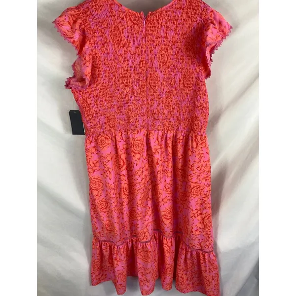 NWT Melrose & Market Floral Smocked Dress Pink Size 2X - Image 6