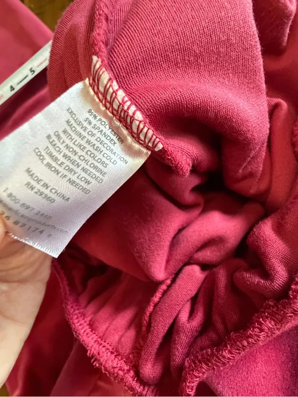 Women’s Burgundy Velour Jogger Pants size XS - Image 9