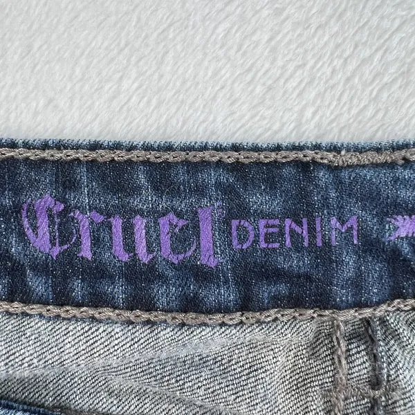 Cruel Denim 13 30L‎ Blake Jeans Blue Bootcut Stretch Western Distressed Rocky - Image 6