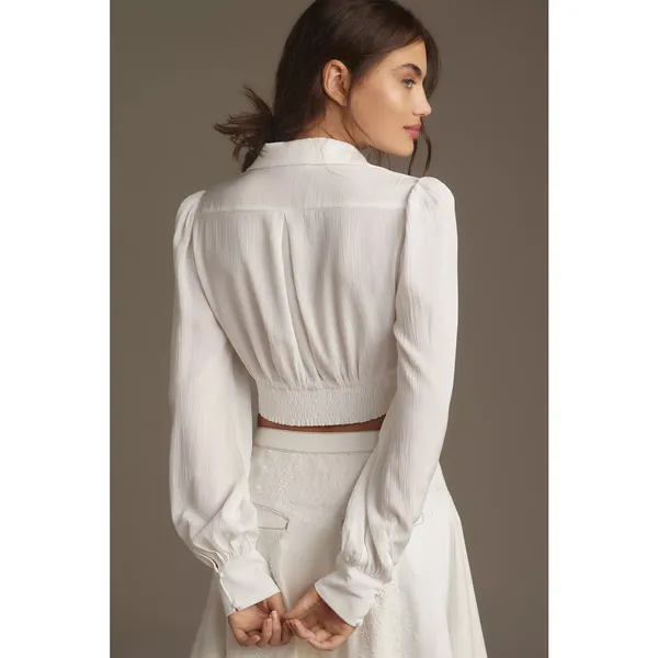 ASTR The Label Joree Long Sleeve Whimsical Fairy Corset Top White NWT S - Image 7