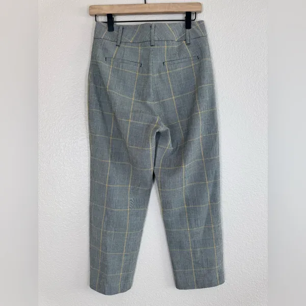 Aritzia Wilfred Jallade Gray Plaid Trousers Pants size 4 $158 - Image 8