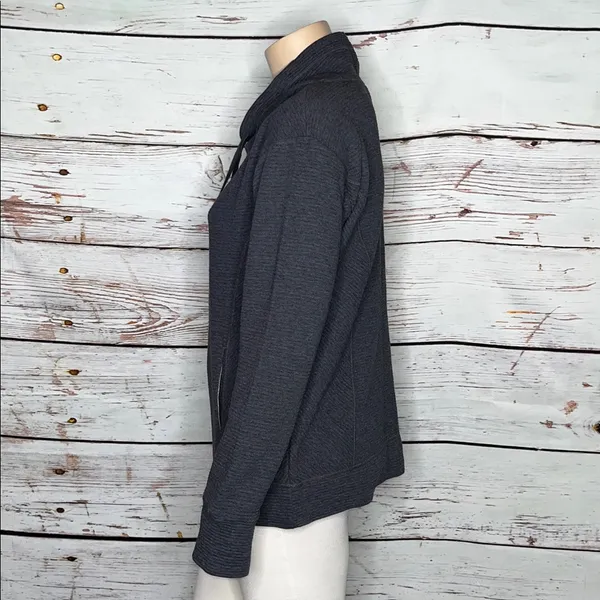 Kirkland Signature NWT Size XL Dark Gray Mock Neck Pullover Sweatshirt Top - Image 3