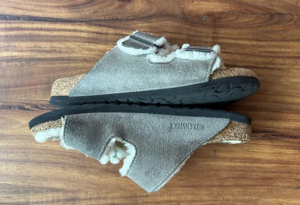 Birkenstock Shearling Arizona Sandals - Image 3