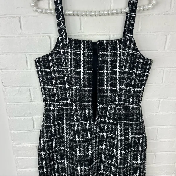 Francesca’s Black Tweed Knit Mini Dress Size S - Image 9
