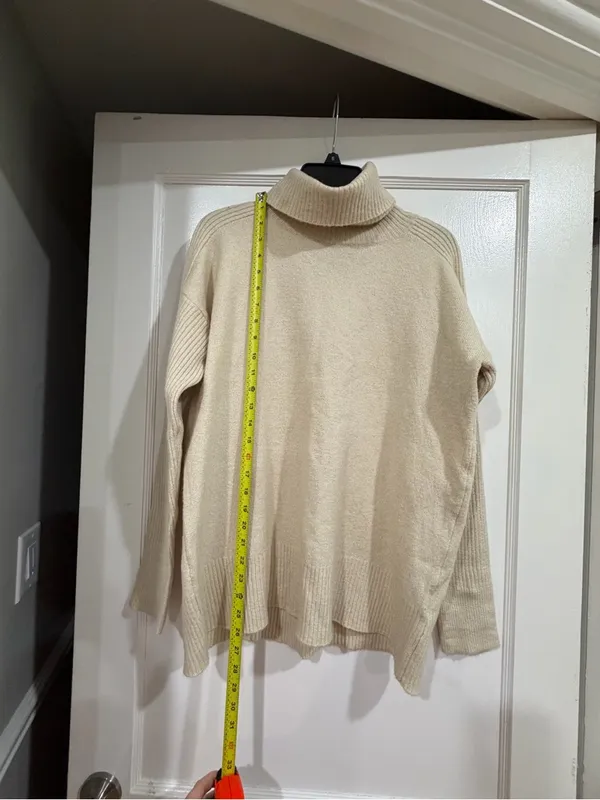 Calvin Klein Men's Beige Turtleneck Sweater​ - Image 4