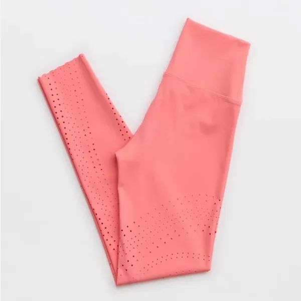 NWOT Offline By Aerie Goals Lasercut 7/8 Hi Rise‎ Pink Real Good Leggings - Image 9