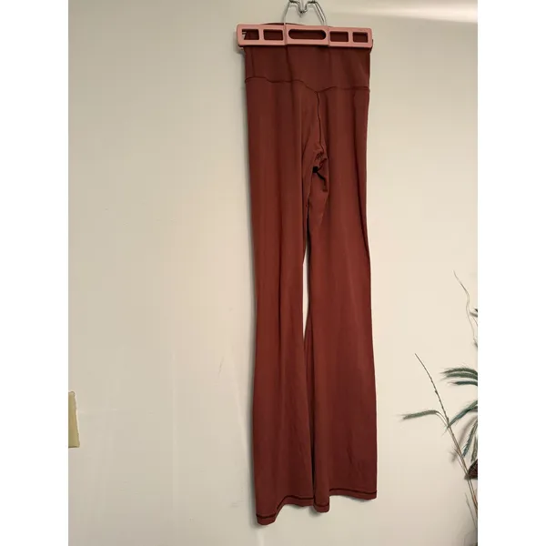 OFFLINE by Aerie Real Me Flare Leggings Brown Crossover High Rise Womens‎ Medium - Image 3