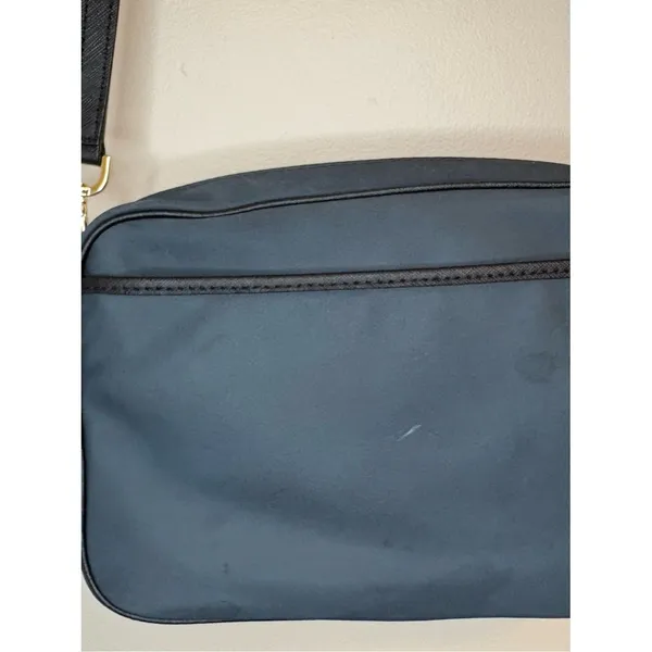 Michael Kors Navy Nylon Crossbody Bag Gold Tone Zip Camera Bag - Image 3