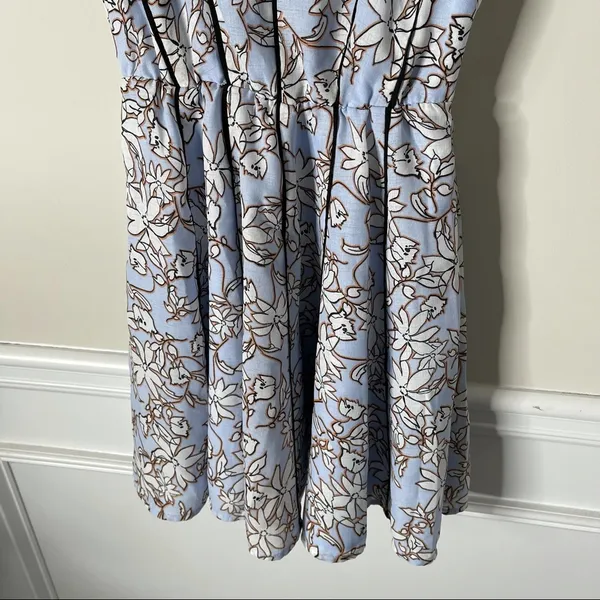 Anthropologie Greylin blue floral sheath dress‎ size small spring summer - Image 5