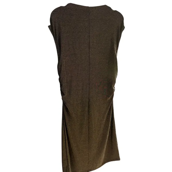 Reformation Sparkly Knit Alden Dress. Bodycon Metallic Sleeveless Party Mini XL - Image 3