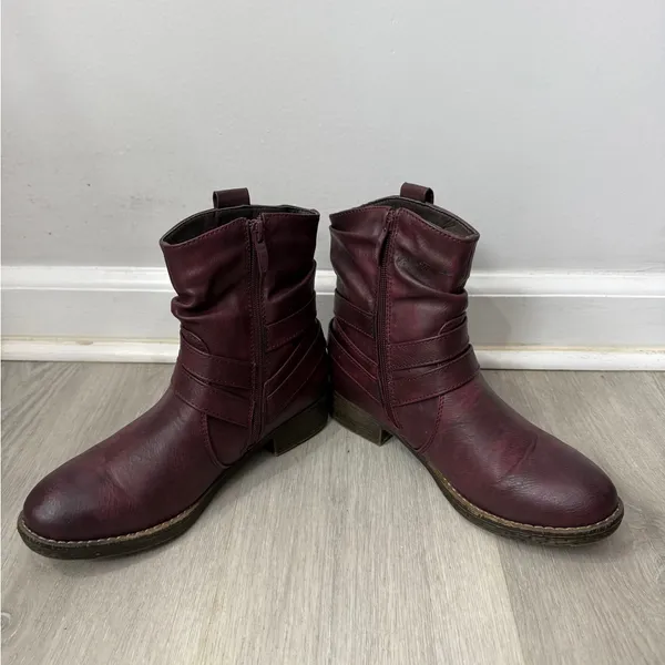 Patrizia Elegant Maroon Ankle‎ Boots for Women - Image 2
