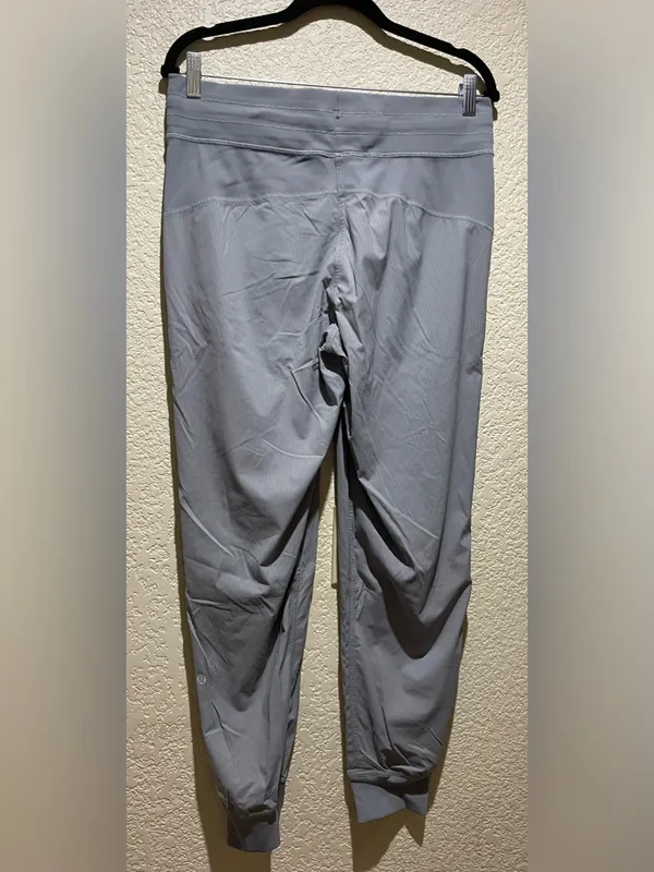 Lululemon Dance Studio Slate Gray Drawstring Jogger Pants Size 10 - Image 3