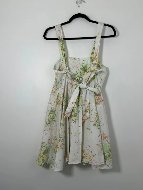 Free People Womens XS Let The Sunshine In Mini Dress Floral Coquette Cottagecore - Image 4