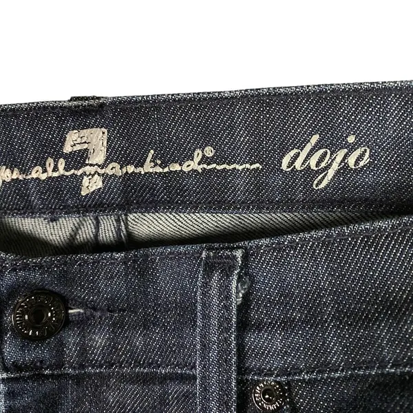 7 For All Mankind Dojo Jeans Dark‎ Wash Black Accents Size 29 - Image 4