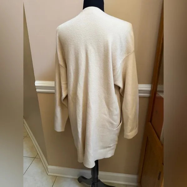 Kerisma Cream Open-Front Cozy Angora Blend Cardigan - Image 2