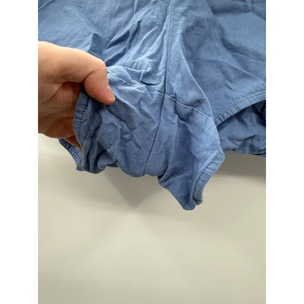 Banana Republic Factory Blue Linen Shorts Large Summer Casual‎ Lightweight - Image 3