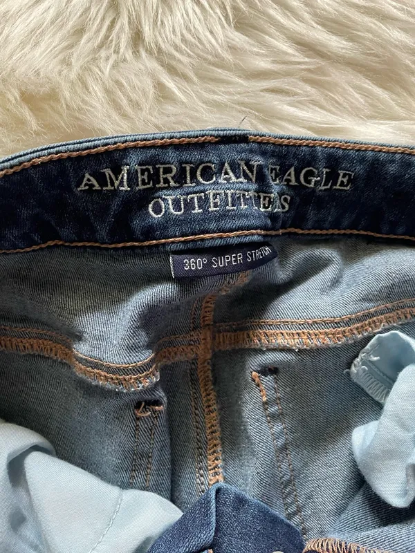American Eagle Jegging Jeans Womens Blue Denim Pants Stretch - Image 6