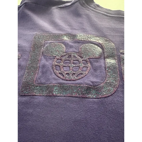 Walt Disney World Purple Potion Glitter Spirit Jersey Size Medium Oversize - Image 16