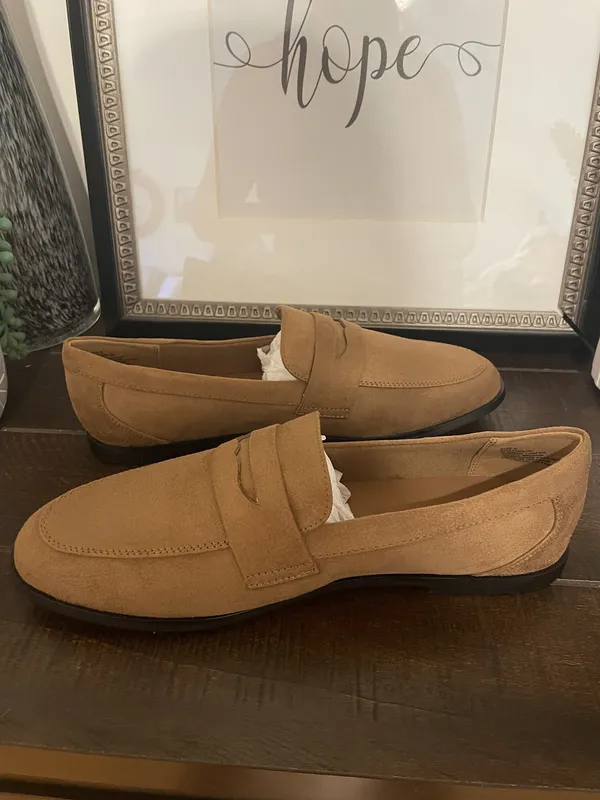 GAP Suede Loafer Penny Loafers Honey Brown Size 9 NWOB - Image 8