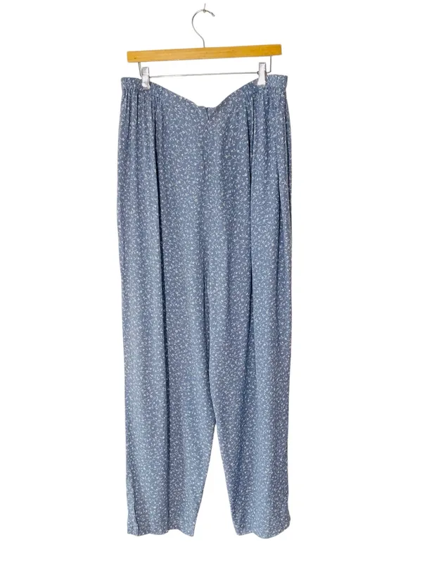 VINTAGE TALBOTS Floral High Rise Flowy Pants - Image 4