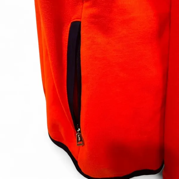 Ralph Lauren Orange Hoodie XL Quarter Zip Luxury Preppy Golf Resort Comfort - Image 5