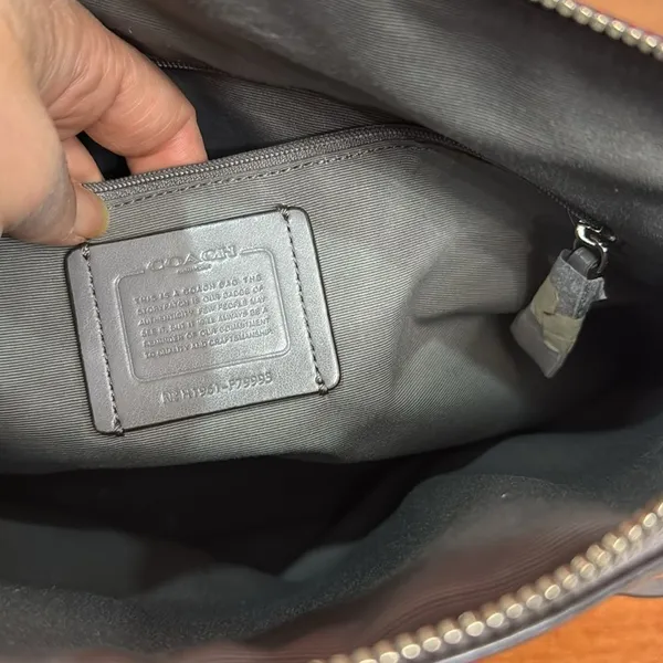 Coach‎ Gray Marlon Hobo Leather Women's Bag - Image 11
