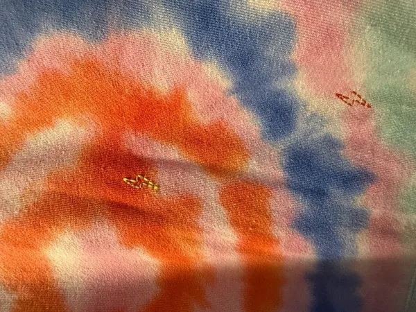 Chaser Tie-Dye Distressed Crewneck Sweater - Pastel Rainbow - Image 2