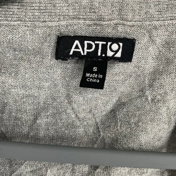 Apt 9 Womens Cardigan Gray Short Sleeve Open Front Knit Shrug Size S - Image 5